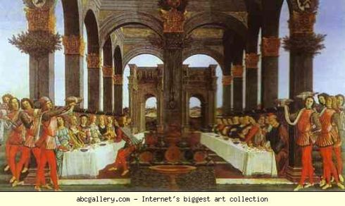 A Wedding Banquet by Botticelli